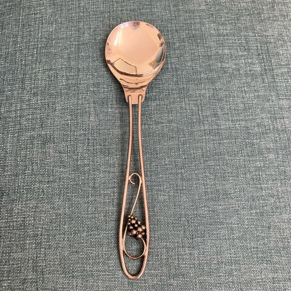 Silver Colored Salad Spoon Server
